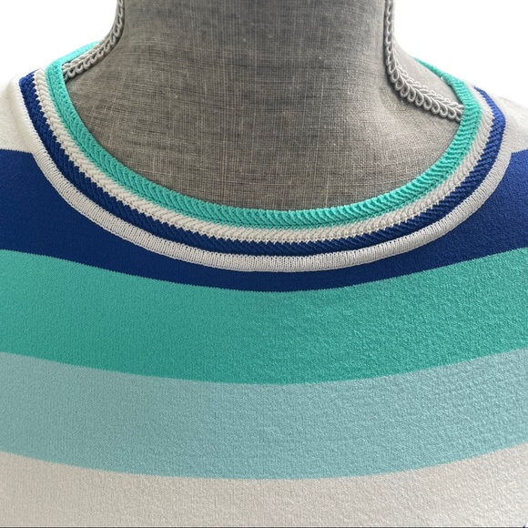 MarcCain Viscose-Blend Knit Striped Pullover N1 - Picture 5 of 11